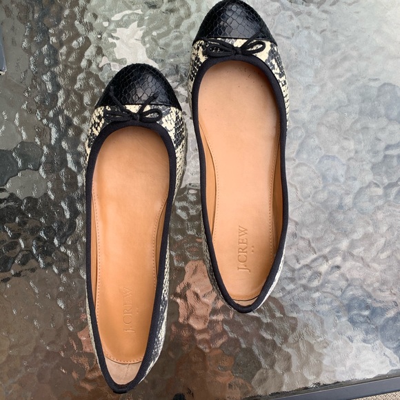 J Crew snake flats - Picture 2 of 6